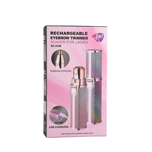 2-in-1 Electric Eyebrow & Facial Hair Trimmer