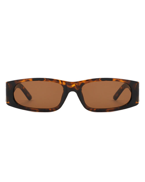 Talon Narrow Retro Rectangle Sunglasses