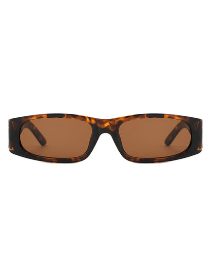 Talon Narrow Retro Rectangle Sunglasses