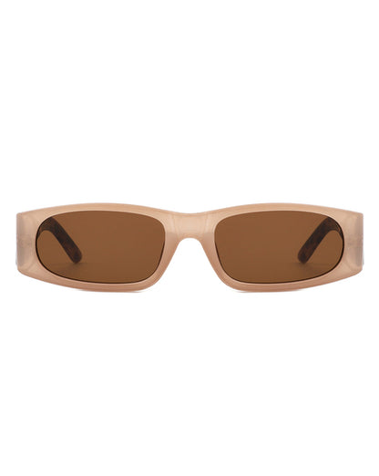 Talon Narrow Retro Rectangle Sunglasses