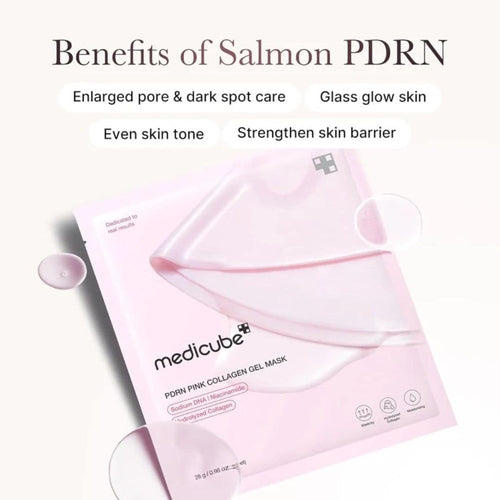 Medicube PDRN Pink Collagen Gel Mask – 4 Pack