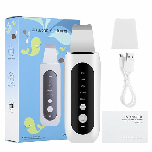 Ultrasonic Skin Scrubber with EMS Microcurrent