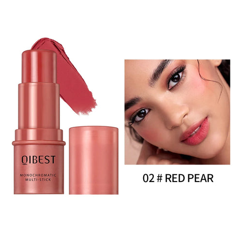 3-in-1 Cream Blush Stick for Cheeks, Lips &amp; Eyes