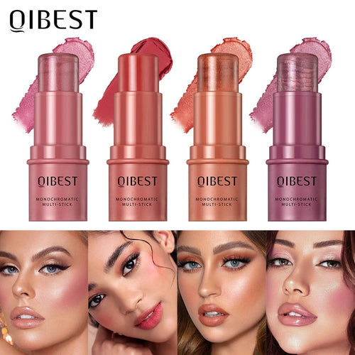 3-in-1 Cream Blush Stick for Cheeks, Lips &amp; Eyes