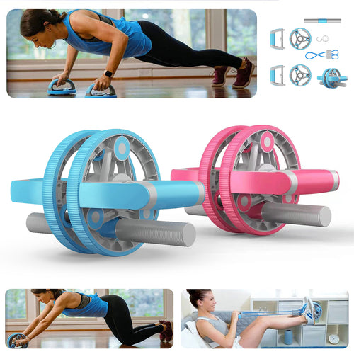 Ab Wheel &amp; Resistance Strap Fitness Set