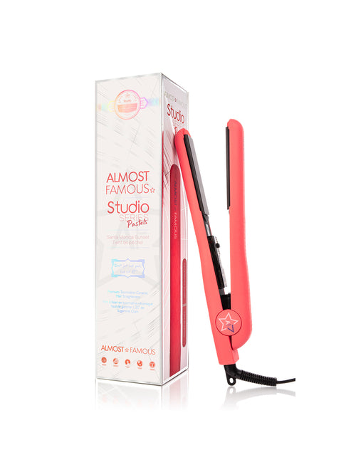 Almost Famous 1.25" Flat Iron with Gemstone Plates