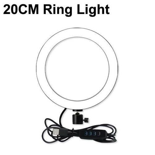 10 inch Ring Light with Phone Holder 3 Lighting Modes 3200-5600K for
