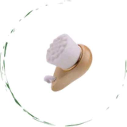 Facial Brush with Bamboo Handle